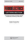 FERROELECTRICS LETTERS SECTION雜志封面
